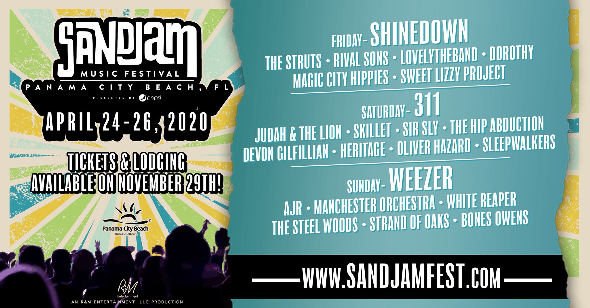 Sandjam Fest Music Festival In Panama City Beach